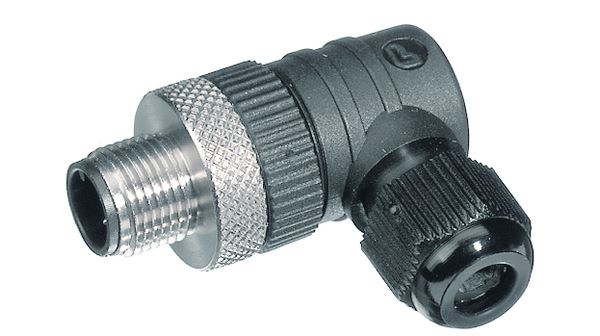 Engcomp  4 Pole Male M12 Right Angle Connector