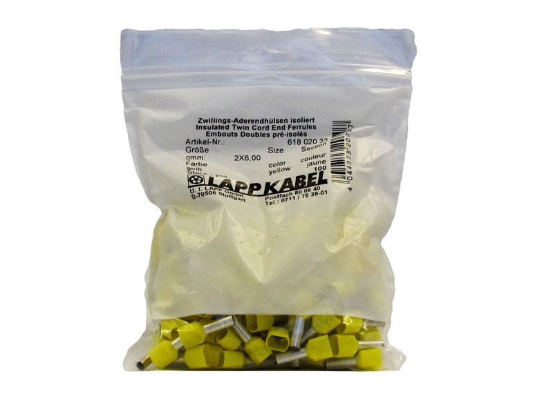 Lapp Ferrules Twin 2x6.00 YE (500 Pack)