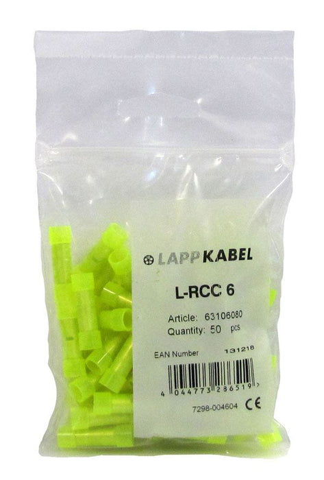 Lapp Butt Joint (Joiner) Insulated L-RCC 6 Yellow (100 Pack)
