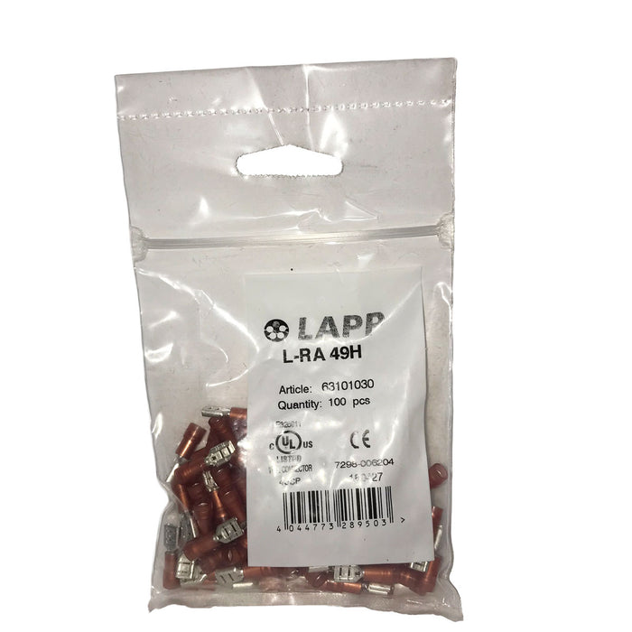 Lapp BLADE RECEPTACLE 4.8 x 0.5 L-RA 49 Red (100 Pack)