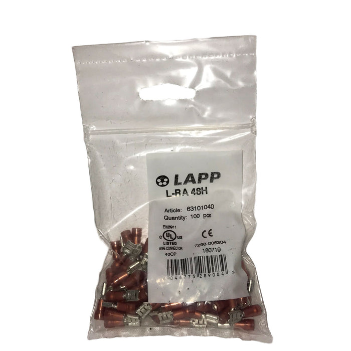 Lapp BLADE RECEPTACLE 4.8 x 0.8 L-RA 48 Red (100 Pack)
