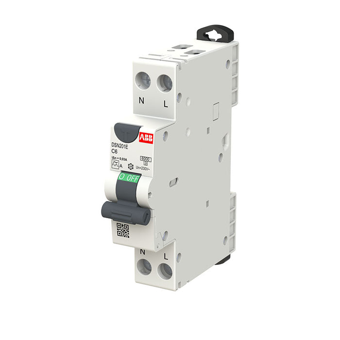 Abb C/P RCBO 6KA 1P+N 10mA 10A 1MOD