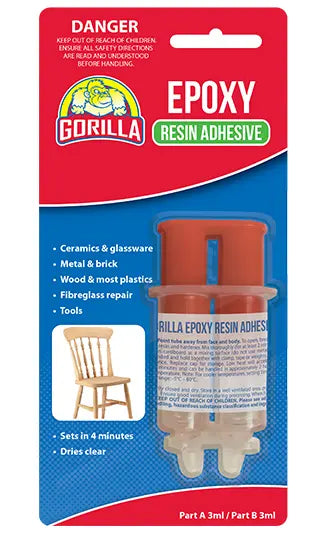 Holdfast Gorilla Epoxy 4 Minute Cure 6ml Syringe