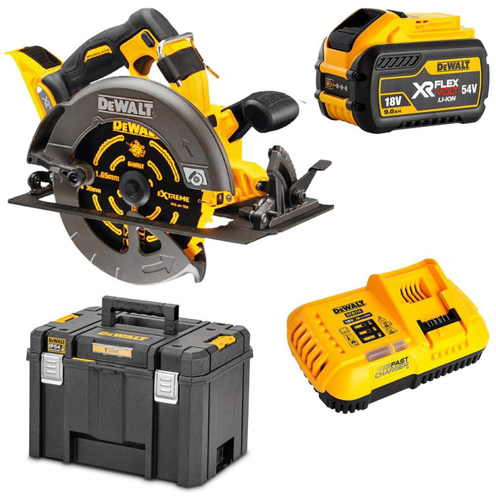 DeWalt 54V XR FlexVolt Brushless 184mm (7 1/4") Circular Saw Kit - 9.0Ah