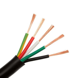 Tycab FMC05/1.5-BK 5X30/.25 OD PVC FLEX:BLACK 1.5mm 5 core flex black