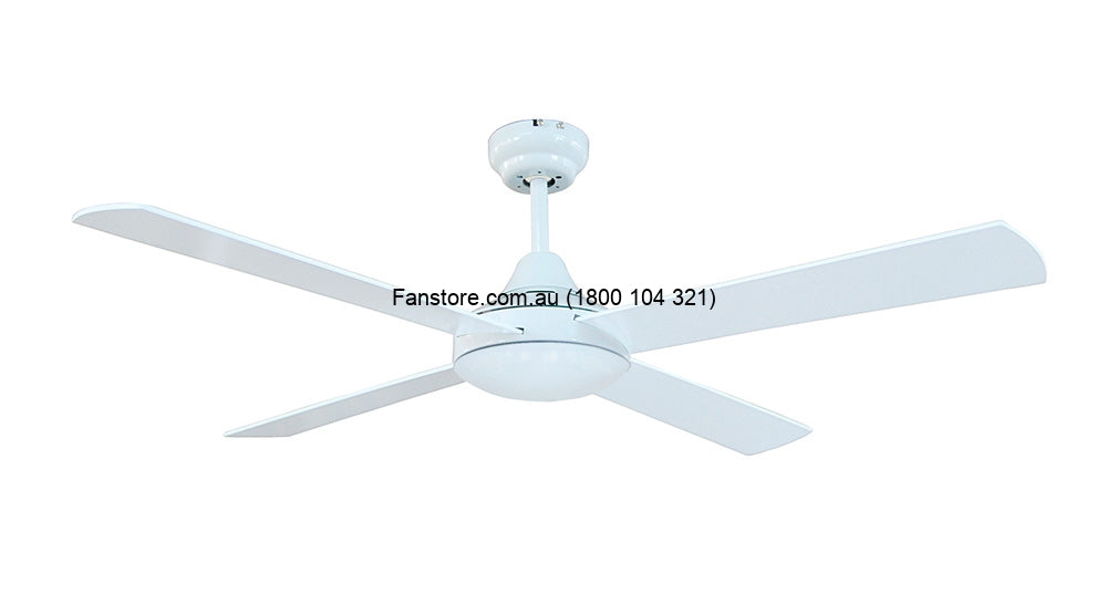 BRILLIANT TEMPO 48' CEILING FAN-WHITE WITH WHITE BLADES