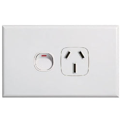 Tradesave Slim 10A Single Horizontal Gang Switch Removable
