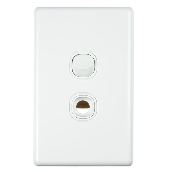 Tradesave 16A 2-Way Vertical 2 Gang PCU Switch