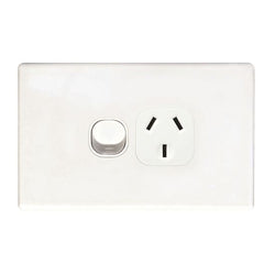 Tradesave  Single 15A Horizontal