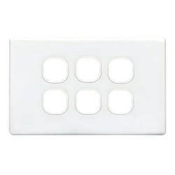 Tradesave Switch Plate Only 6 Gang Accepts All  Mechanisms