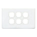 Tradesave Switch Plate Only 6 Gang Accepts All  Mechanisms