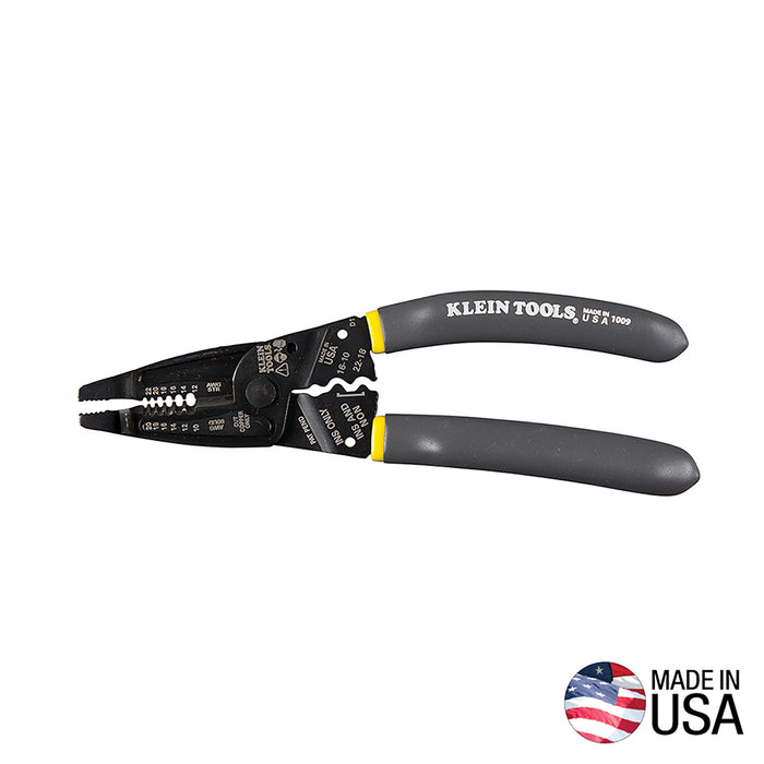 Klein LONG-NOSE WIRE STRIPPER/CRIMPER GRAY