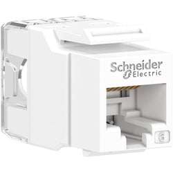 Schneider RJ45 Jack CAT6 UTP Keystone White