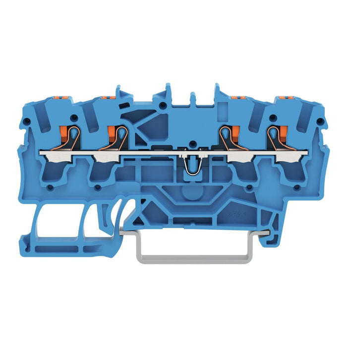 EngComp Wago 4 Pole - Push Terminal - 2.5mm (Blue)
