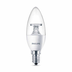 Philips 929001142549 LED Candle 5.5-35W E14 2700K B35 Clear Non-Dimmable