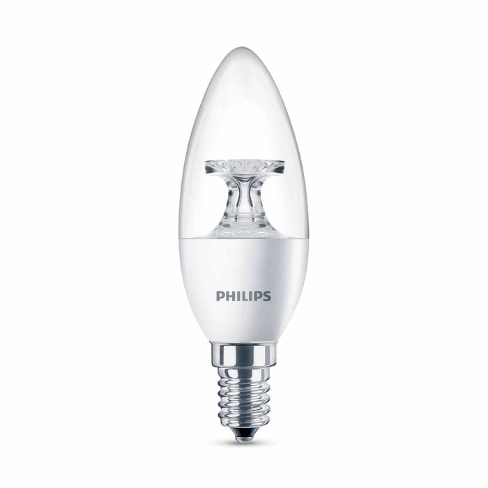 Philips 929001142549 LED Candle 5.5-35W E14 2700K B35 Clear Non-Dimmable