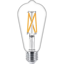 Philips 929002393149 LED Bulb Classic Filament 7-60W ST64 E27 Clear WGD90 Dimmable