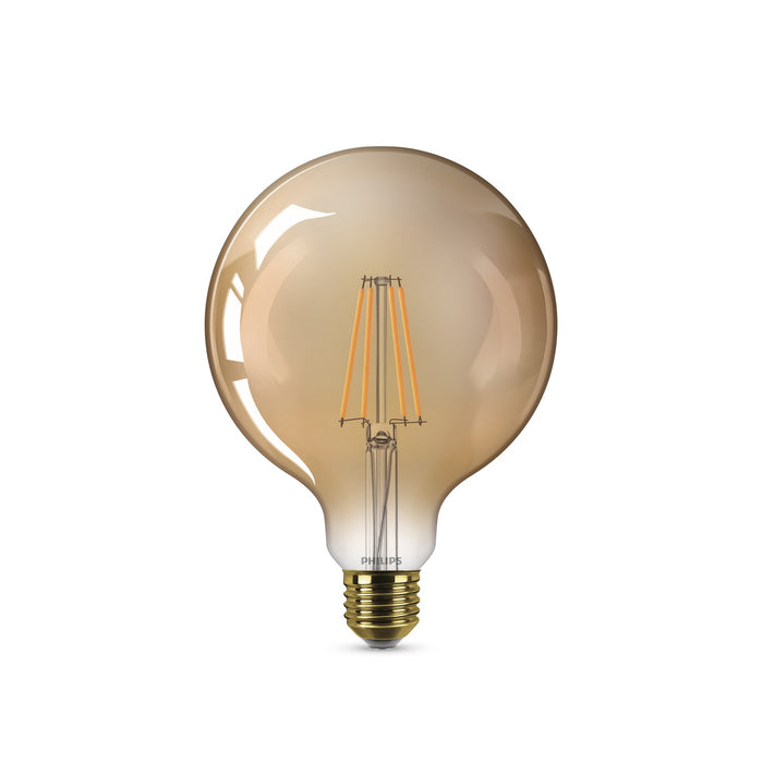 Philips 929002413049 LED Bulb Classic Filament 7.2-50W G120 E27 2200K Gold Dolly Clear Dimmable