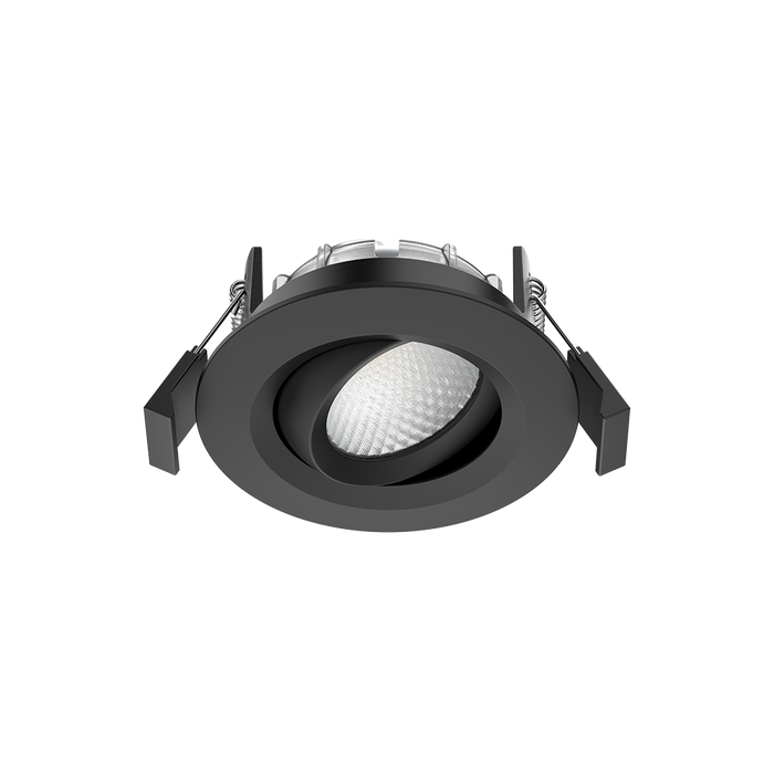 Avantas LED Downlight Leon Recessed 10W IP65 3000K 10deg Tilt ICF Black