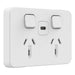 Iconic Twin socket with USB Type C, PDL Iconic, Fast charger, 25W, 10A, 220-240V, AC, vivid white