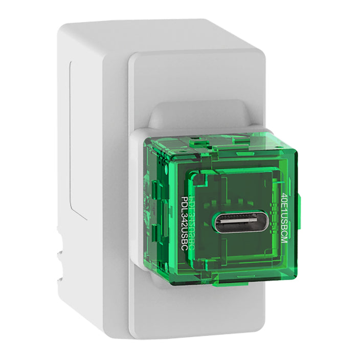 Iconic PDL Iconic, USB Type C, Fast charger module, 300-Series, 25W, 220-240V AC, vivid white