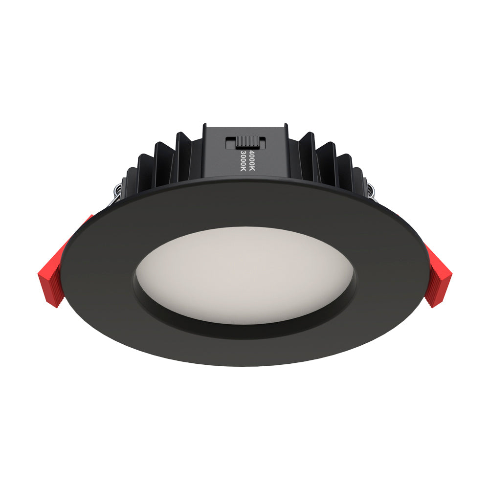 LED REC FIXED C/W UID DRI DIM 8W 180mA DC CC 3K/4K BLACK DOWNLIGHT ...