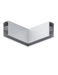 L SHAPE HORIZONTAL CONNECTOR SURFACE / SUSPENDED TRACK MOUNT BLACK
