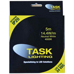 Task STRIP PACK 5M 14.4W/M 24VDC NEUT WHITE