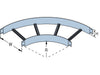 Unistrut 2097404 NEMA 16 Aluminium Cable Ladder 90deg Horizontal Bend AL16-HB90-600