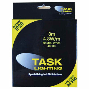 Task STRIP PACK 3M 4.8W/M 24VDC NEUT WHITE