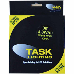 Task STRIP PACK 3M 4.8W/M 24VDC WARM WHITE