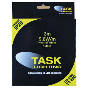 Task STRIP PACK 3M 9.6W/M 24VDC NEUT WHIT