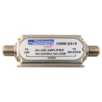 Matchmaster Amplifier Sat 18dB Inline 950-2050mhz