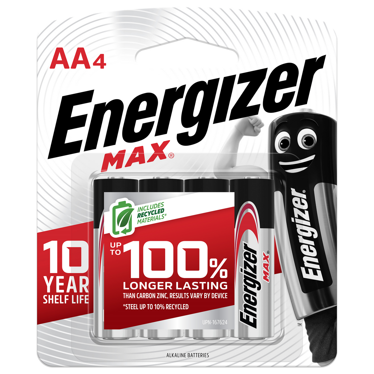 Energizer E300573600 Battery 1.5V AAA Size Alkaline Max 8 Pack — Scott ...