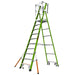 CAGE 2.0 10 STEP IAA FG HIGH VIZ FIXED W/OUTRIGGERS AND WHEELS