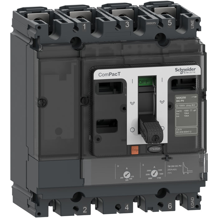 BREAKER NSX250F 36kA DCPV 4P 200A TMD