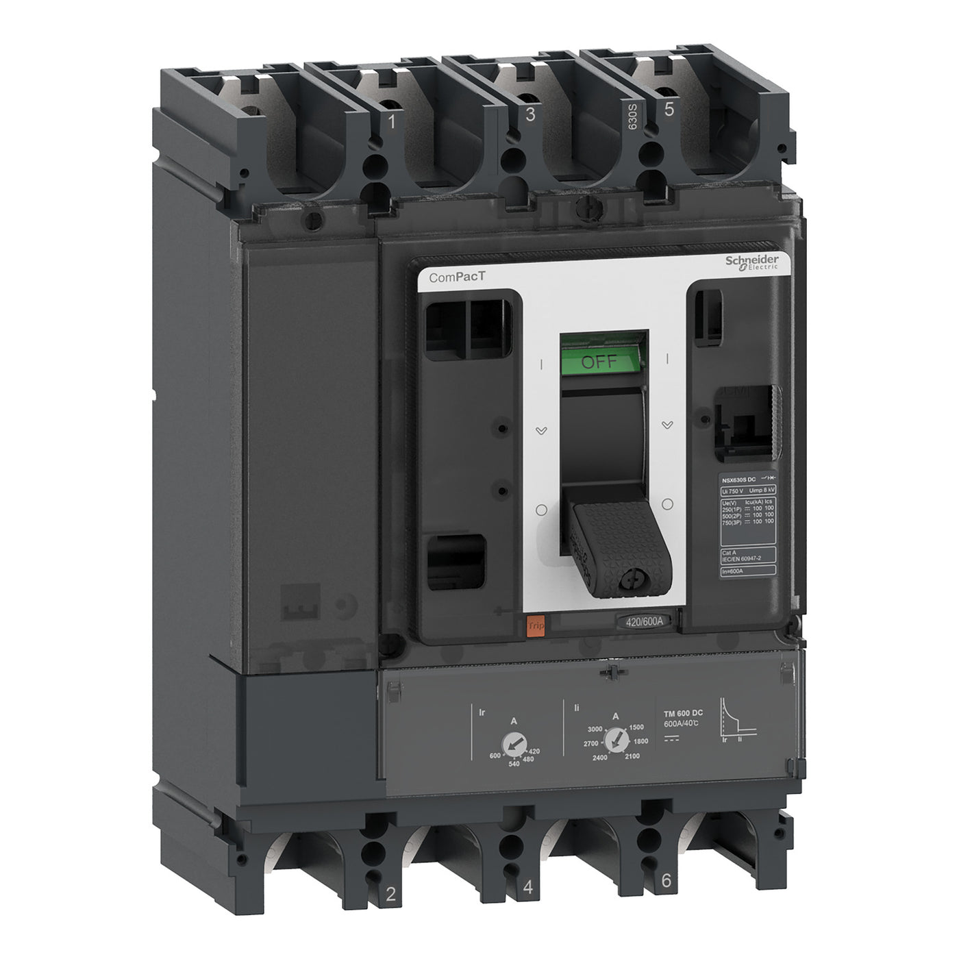 BREAKER NSX630F 36kA DC 4P 600A TMD — Scott Electrical