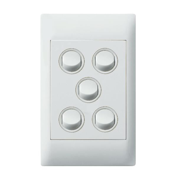 Legrand HPM EC 16A 5-GANG SWITCH WE