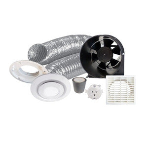 Basec Inline Extraction Fan Econo LED 150mm 6m