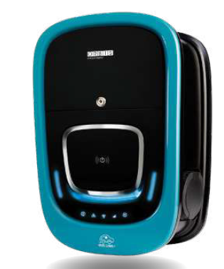 Viaris Combi+ EV Charger. 7.4kW+7.4 kW . single phase. 2 x type 2 outlet with Wifi + Ethernet + 4G communication