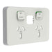 PDL Iconic Skin Smart Socket Horiz Twin CY