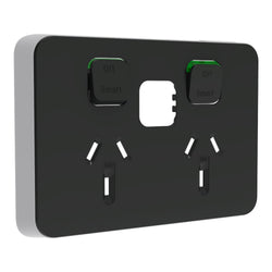 PDL Iconic Skin Smart Socket Horiz Twin AN