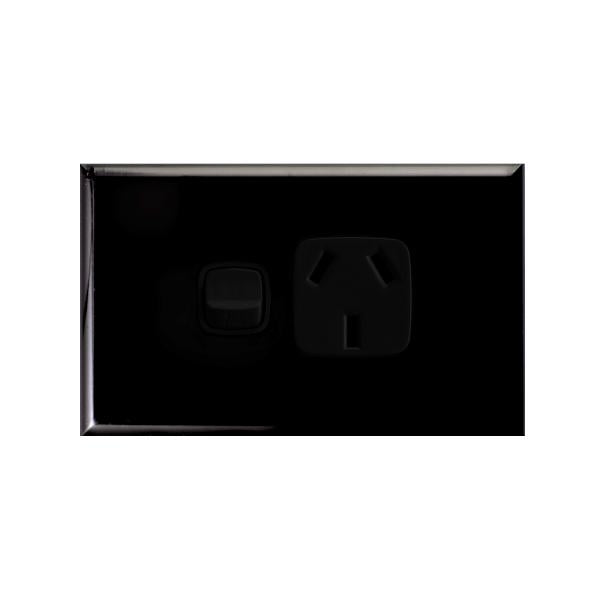 Legrand HPM Single outlet 10A H BLACK