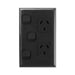 Legrand HPM Double outlet 10A & sw V BLACK