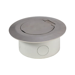 Vynco S/G Floor Box Round Stainless Steel 1P