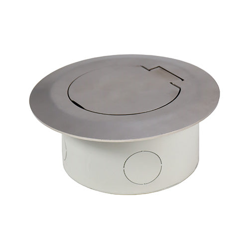 Vynco S/G Floor Box Round Stainless Steel 1P