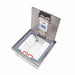 Vynco S/G Floor Box Square Flush Heavy Duty Stainless Steel 4P 4D