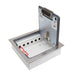 Vynco S/G Floor Box Square Flush Shallow Stainless Steel 4P 6D