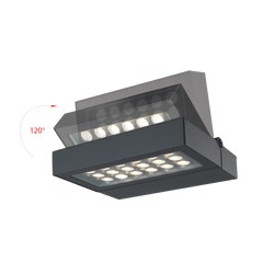 NSG Glight Adjustable Led Wall Light 36W IP65 3000K Non Dim Black