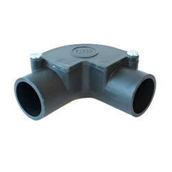 Maser Evcco Conduit Inspection Elbow 25mm LSZH-FR/HFT Black